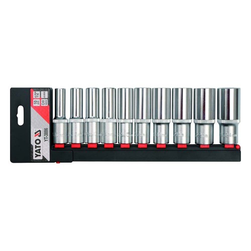 Nasadki 1/2" długie 10-24mm