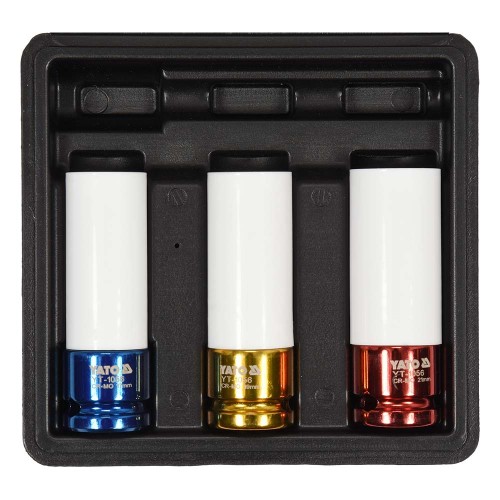 Zestaw nasadek udarowych 1/2" do felg aluminiowych Yato YT-1056