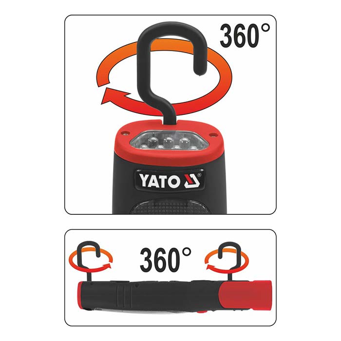 Lampa warsztatowa 30+7 LED AKU Yato YT-08507 AKU 3.7V (2.0 Ah)