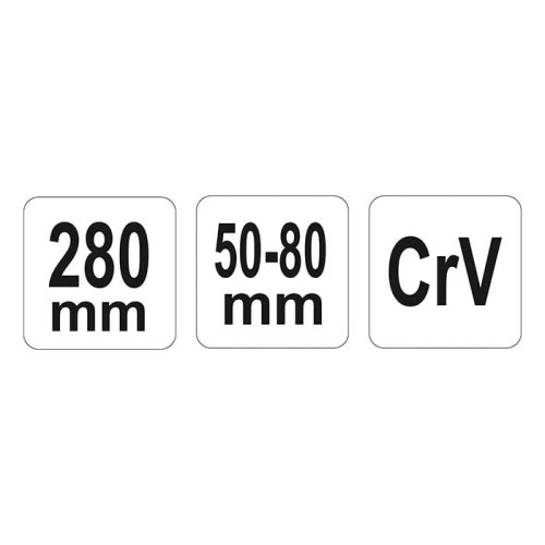 Klucz hakowy 50-80mm przegubowy Yato YT-01672 z noskiem