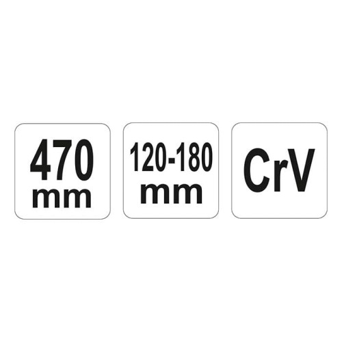 Klucz hakowy 120-180mm przegubowy Yato YT-01674 z noskiem
