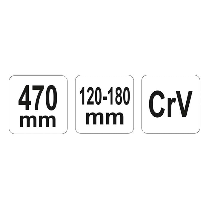 Klucz hakowy 120-180mm przegubowy Yato YT-01674 z noskiem