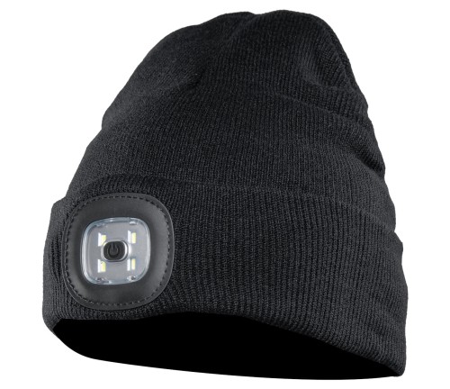 Czapka Polstar CHAPLIN z dzianiny LED kolor czarny - CODW,1.jpg