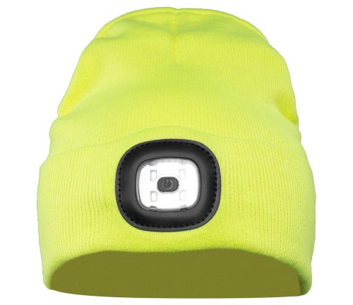 Czapka Polstar CHAPLIN z dzianiny LED kolor żółty - CODW,2.jpg