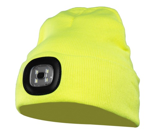 Czapka Polstar CHAPLIN z dzianiny LED kolor żółty - CODW,1.jpg