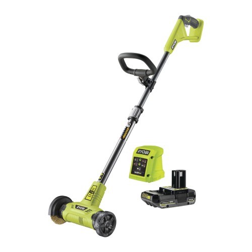 Urządzenie do czyszczenia tarasów z drucianą szczotką 18 V Ryobi RY18PCA-120 z aku i ładowarką.jpg