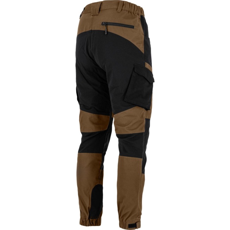 Spodnie z elementami stretch brązowo-czarne Lahti Pro L40557,7.jpg
