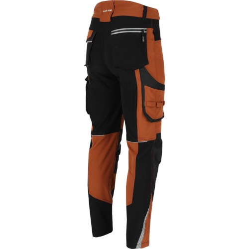 Spodnie stretch brązowo-czarne Lahti Pro L40545,5.jpg