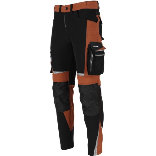 Spodnie stretch brązowo-czarne Lahti Pro L40545,1.jpg