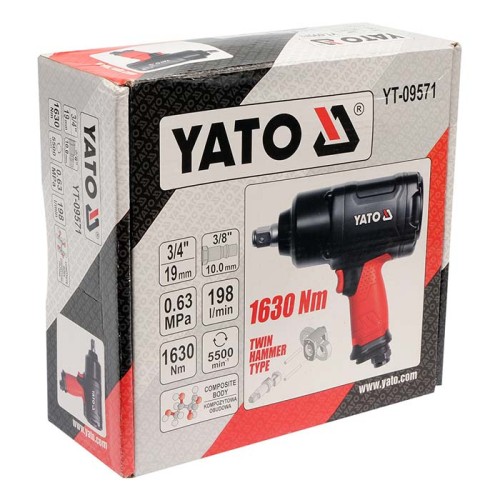 Klucz pneumatyczny udarowy 3/4" 1630Nm Yato YT-09571