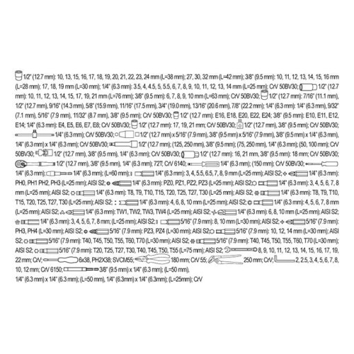 Narzędzia 1/2" 225cz XXL