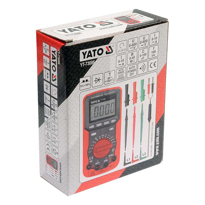 Miernik prądu multimetr cyfrowy Yato YT-73086