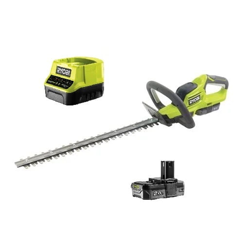 Nożyce do żywopłotu 18 V, długość noży 45 cm, w zestawie z akumulatorem 1x 2.0Ah, zdolność cięcia 18 mm Ryobi  RHT184520