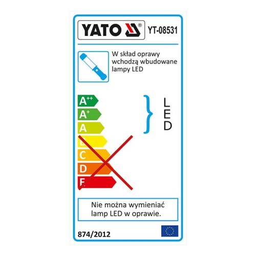 Lampa warsztatowa LED 400lm Yato YT-08531 [230V]