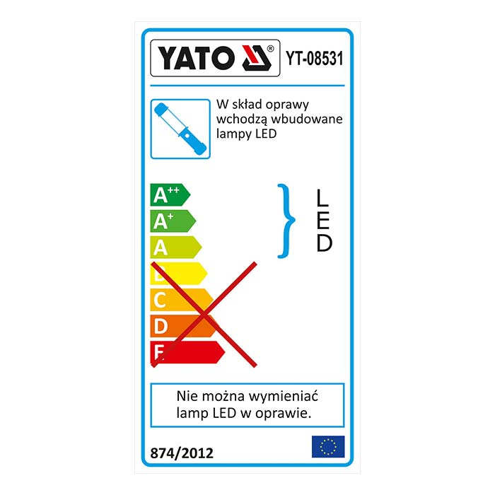 Lampa warsztatowa LED 400lm Yato YT-08531 [230V]