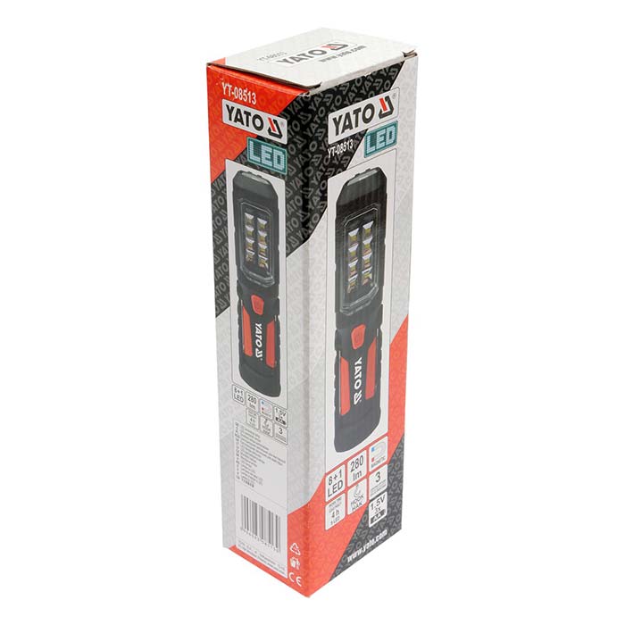 Latarka warsztatowa 2w1 LED Yato YT-08513 alkaliczna (3x AA)