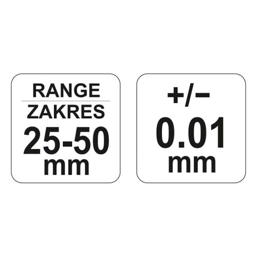 Mikrometr 25-50mm Yato YT-72301