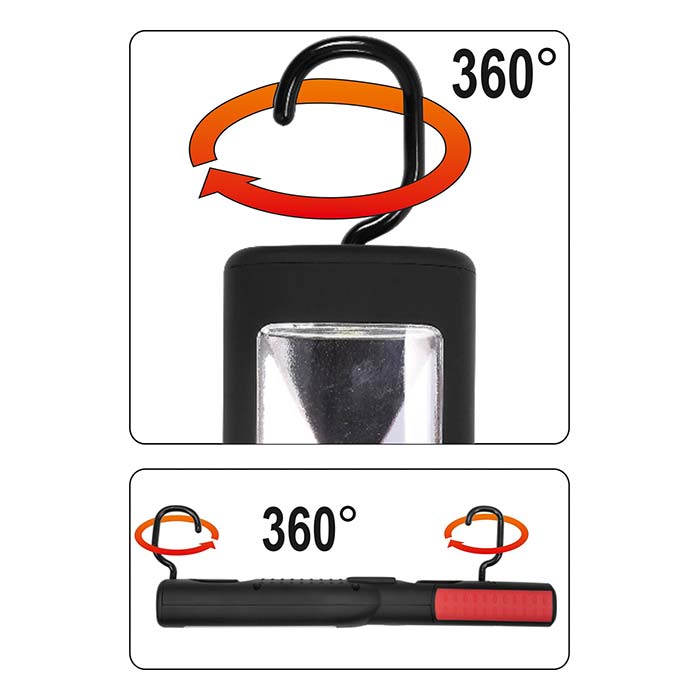 Lampa warsztatowa 3W COB LED Yato YT-08504 AKU 3.7V (1.8 Ah)