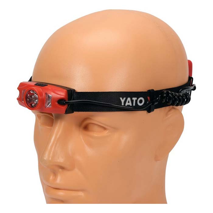 Latarka czołowa 500lm Yato YT-08596 AKU 3.7V (1.0 Ah)