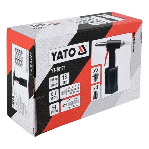 Nitownica pneumatyczna 2.4-4.8 Yato YT-36171