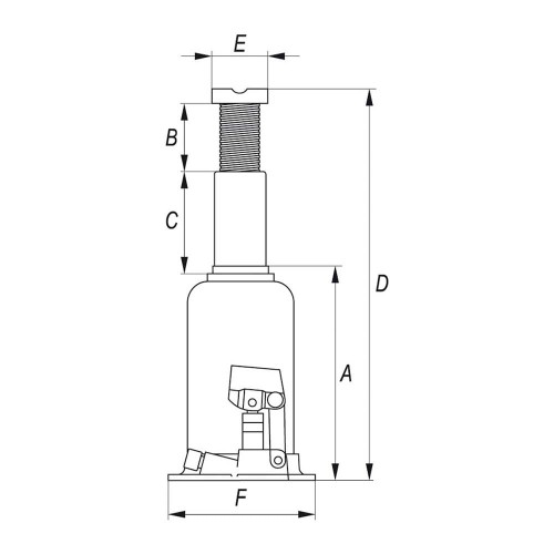 Podnośnik hydrauliczny 5t Yato YT-1702