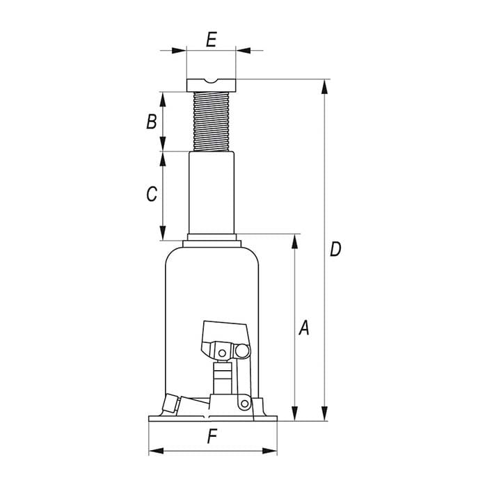 Podnośnik hydrauliczny 15t Yato YT-1706