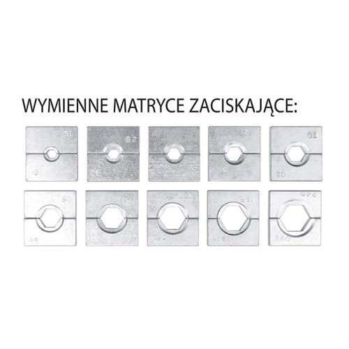 Praska hydr. do zaciskania końcówek 16-240 Yato