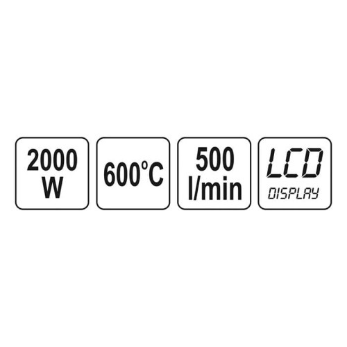 Opalarka 2000W Yato YT-82293 z akcesoriami [230V]