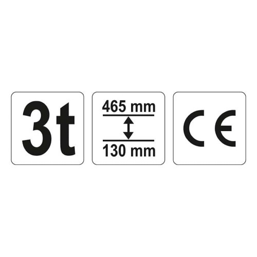 Podnośnik hydrauliczny 3t Yato YT-17211