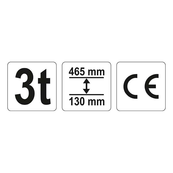 Podnośnik hydrauliczny 3t Yato YT-17211