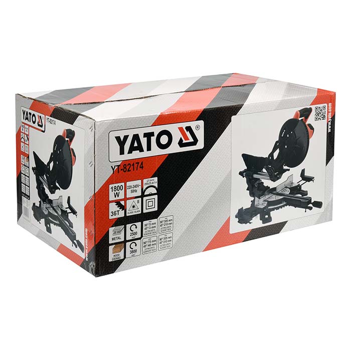 Pilarka ukosowa 255mm 1800W z laserem Yato YT-82174 [230V]