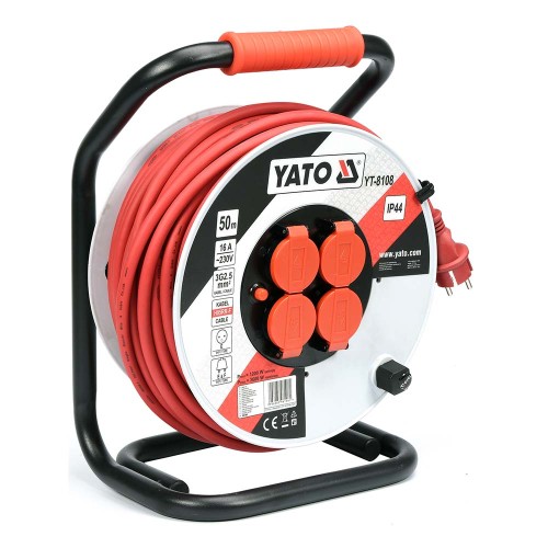 Przedłużacz 50m bęben 3x2.5mm2 plastik Yato YT-8108 [230V]
