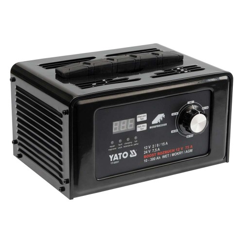 Prostownik z rozruchem 75a 300ah Yato YT-83051