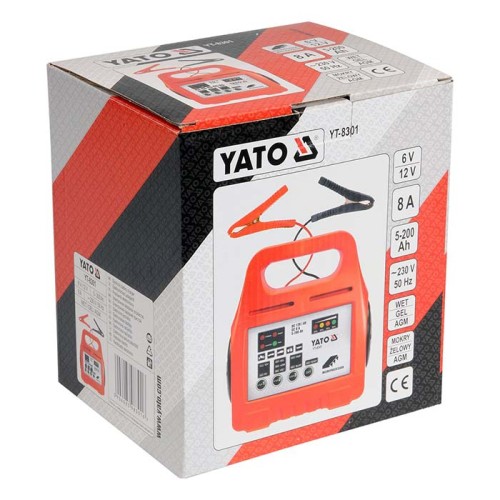 Prostownik elektroniczny Yato YT-8301 6V/12V