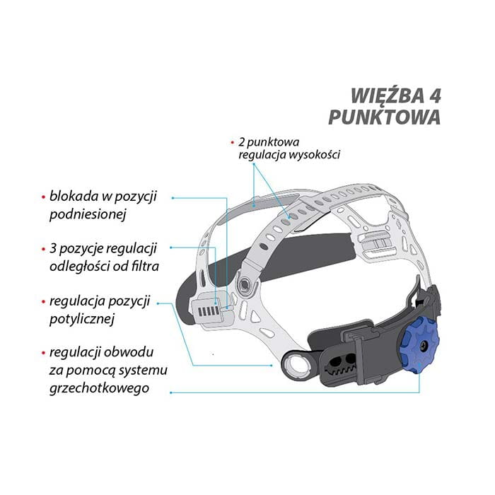 Przyłbica spawalnicza samościemniająca Yato YT-73921