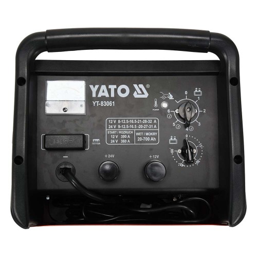 Prostownik z rozruchem 50a/390a 800ah Yato YT-83061