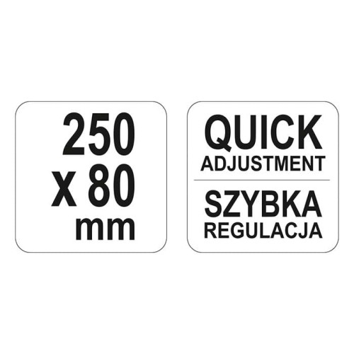 Ścisk stolarski kuty 250x80mm Yato YT-64111