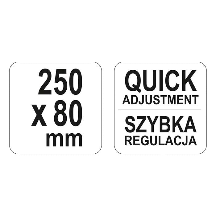 Ścisk stolarski kuty 250x80mm Yato YT-64111