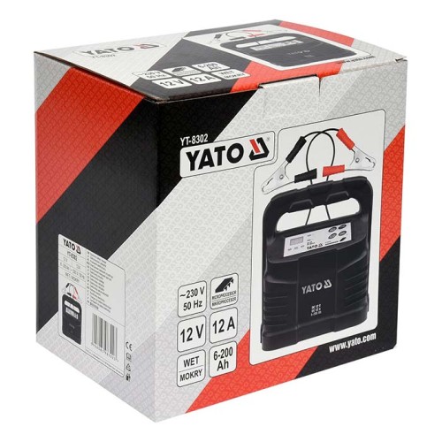 Prostownik elektroniczny Yato YT-8302 12V (6-200 Ah)