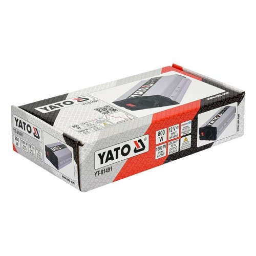 Przetwornica napięcia 12/230V 800W Yato YT-81491