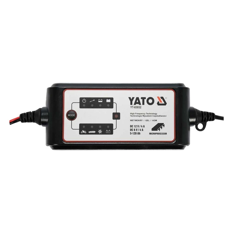 Prostownik elektroniczny Yato YT-83032 do ładowania akumulatorów 6-12V