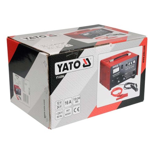 Prostownik 12/24V 16A Yato YT-8304 (240 Ah)