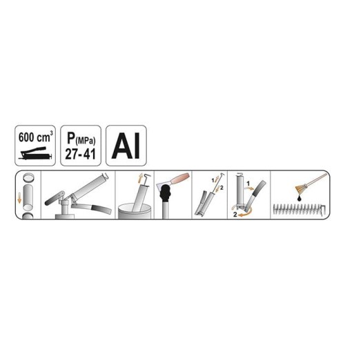 Smarownica ręczna 600 ml Yato YT-07042