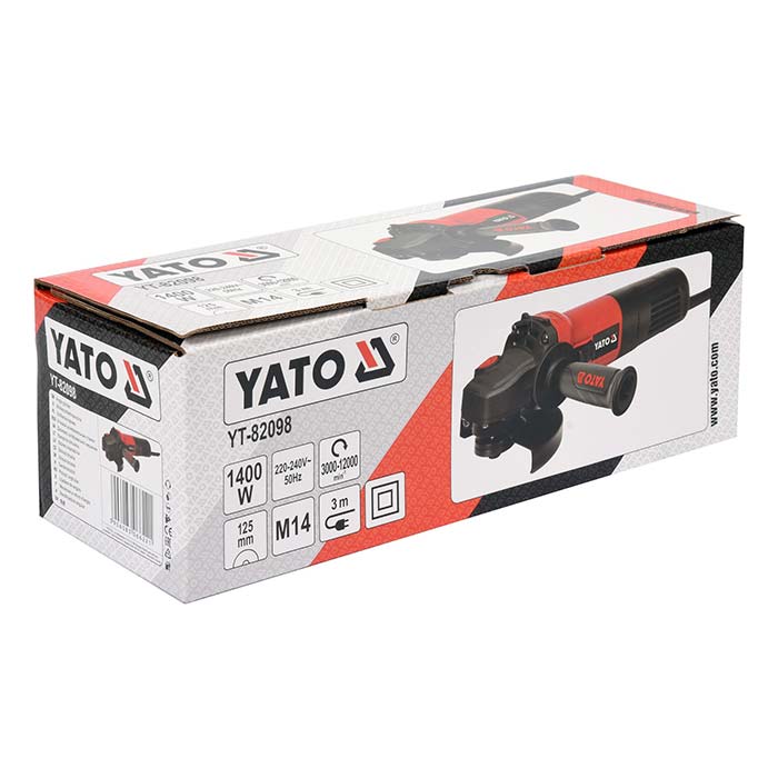 Szlifierka kątowa 125mm 1400W Yato YT-82098 [230V]