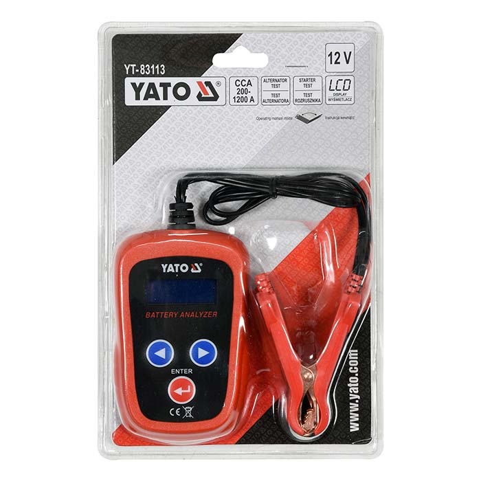 Tester elektroniczny akumulatorów Yato YT-83113