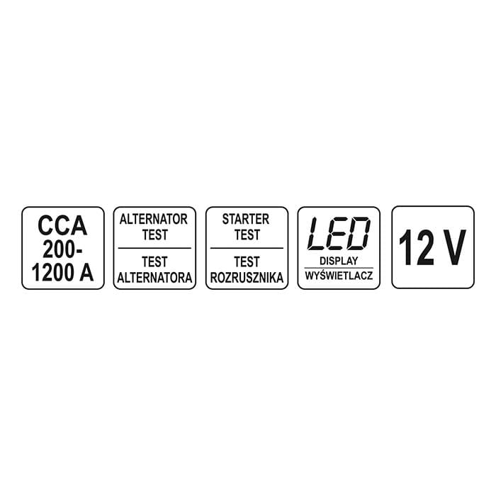 Tester elektroniczny akumulatorów Yato YT-83113