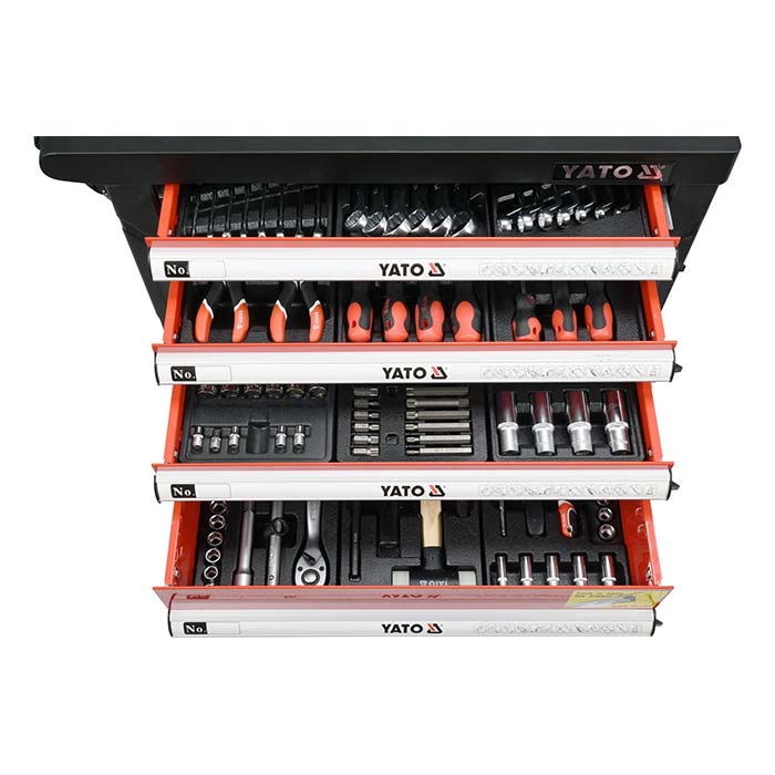 Szafka narzędziowa Yato YT-55307 z 6 szufladami + WYPOSAŻENIE / 185 elementów