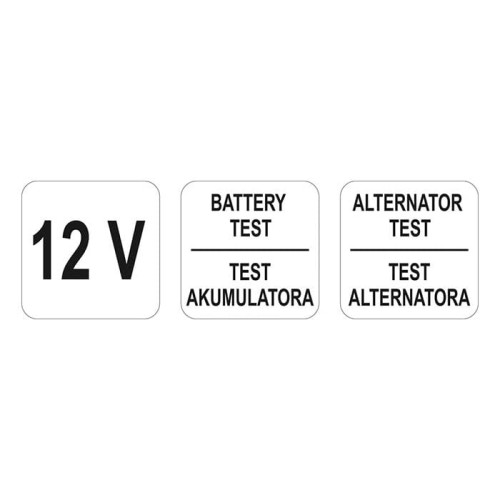 Tester akumulatorów 12V Yato