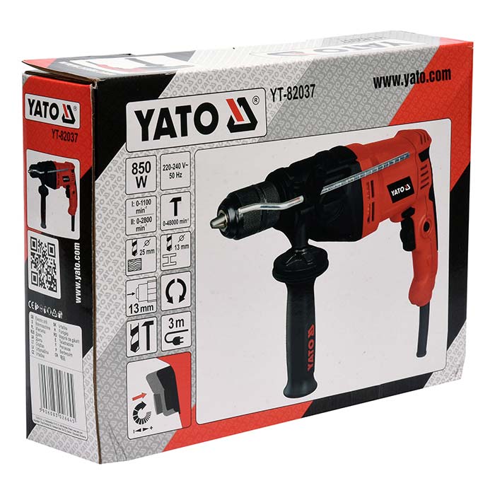 Wiertarka udarowa 850W Yato YT-82037 [230V]