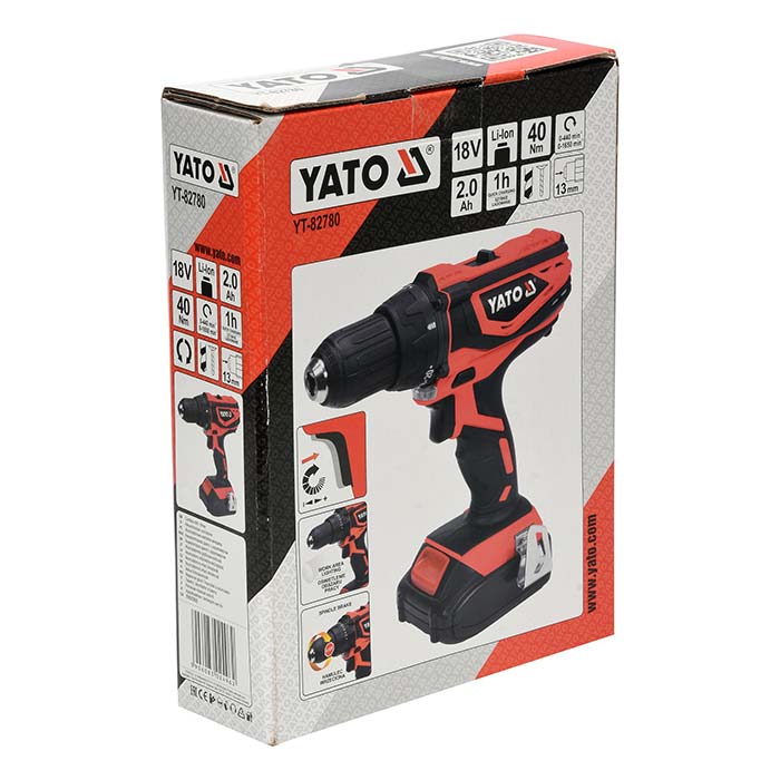 Wiertarko-wkrętarka Yato YT-82780 AKU 18V (2.0 Ah)